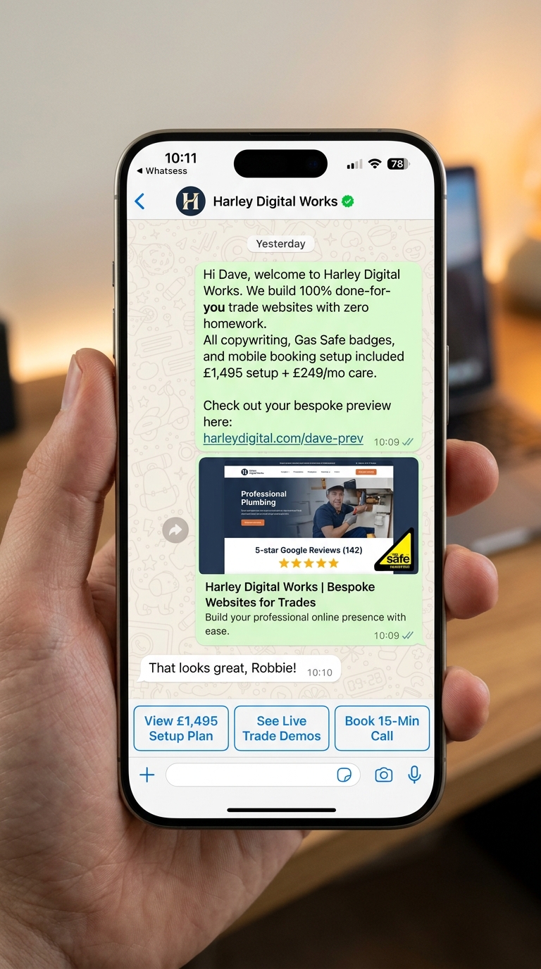 Harley Digital Works WhatsApp Business Client Intake Flow