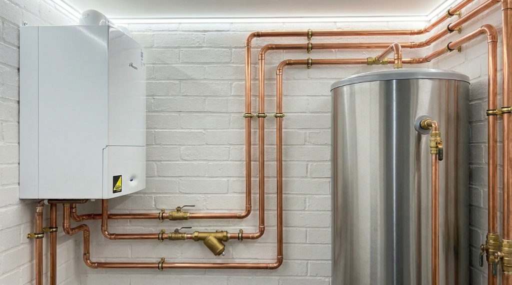 Plumbing & Heating completed modern project